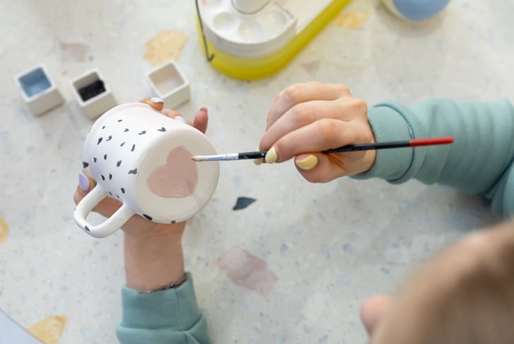BYOB Pottery Painting with Clay Making Upgrade Option - Nottingham