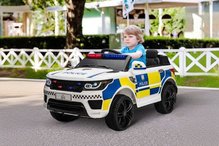 Childrens ride cheap on police car