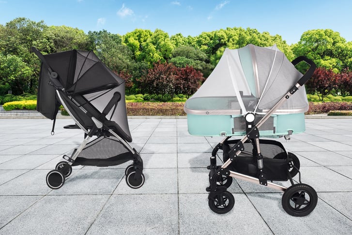 Baby-Stroller-Pushchair-Full-Cover-Mosquito-Net-with-Sun-Protection-1