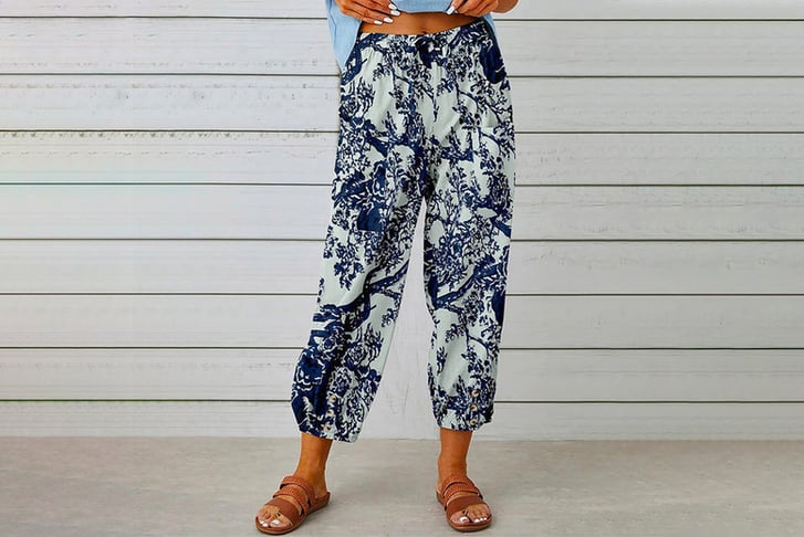 Women-High-Waist-Pants-Drawstring-Cropped-Pants-with-Pockets-1