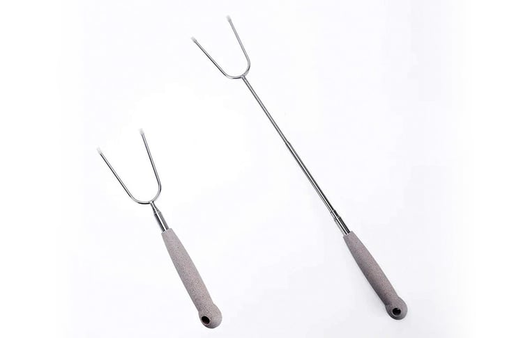 2pack-Extendable-Stainless-Steel-BBQ-Fork-2