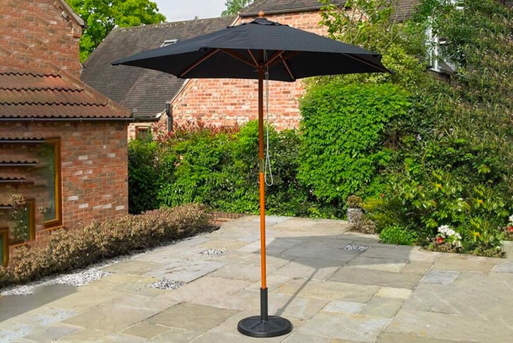 2.4m-Black-Wooden-Garden-Parasol-4