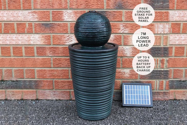 Round Ball Solar Water Feature-1