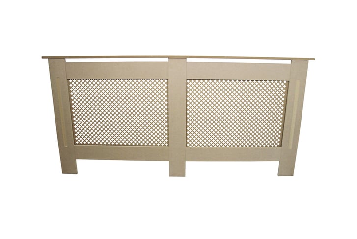 White or natural MDF Radiator Cover-2
