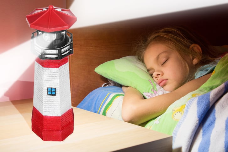 Solar powered on sale rotating light