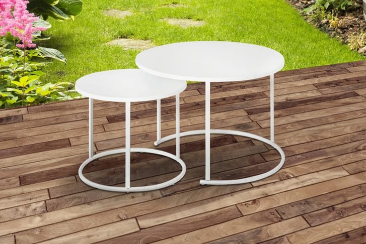 Outsunny-2-Pack-Metal-Garden-Coffee-Table-1