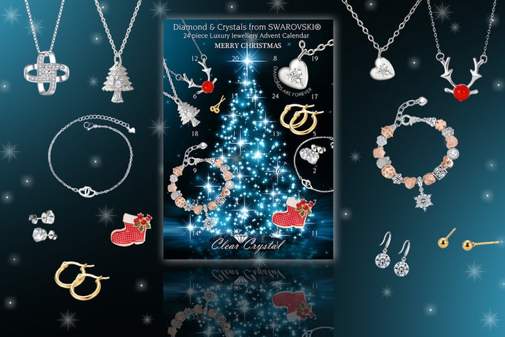 24Day Crystal Jewellery Advent Calendar Offer Wowcher
