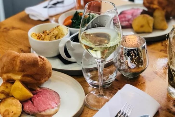 2 Course Sunday Roast with Wine for 2  - Chester