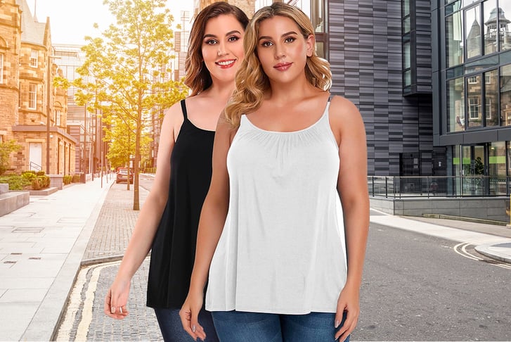 Women-Plus-Size-Camisole-with-Built-in-Bra-Sleeveless-Cami-Vest-1