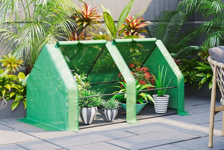 Mini-Small-Greenhouse-with-Steel-Frame-&-PE-Cover-1