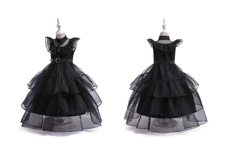 Black Colour Princess Dress-3