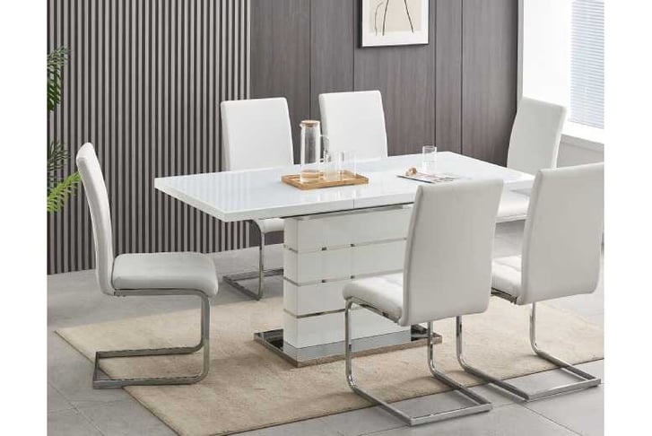 7 piece dining set shop with extendable table