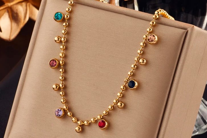 GOLD-MULTI-COLOUR-CRYSTAL-NECKLACE-3