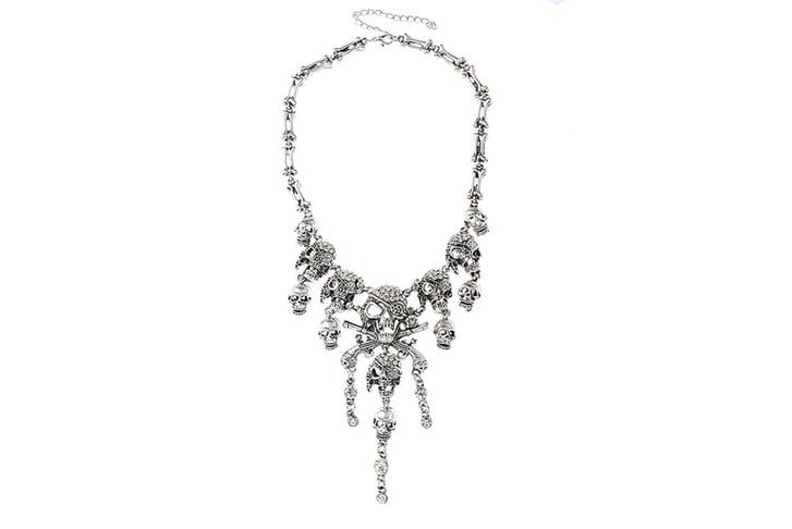 RETRO-EXAGGERATED-SKULL-GHOST-HEAD-TASSEL-ALLOY-NECKLACE-2