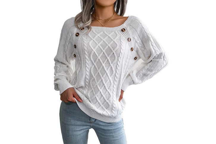 Women-Knitted-Button-Long-Sleeves-Sweater-2