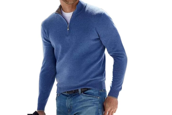 Men's Casual Sweater for Autumn and Spring Deal - Wowcher