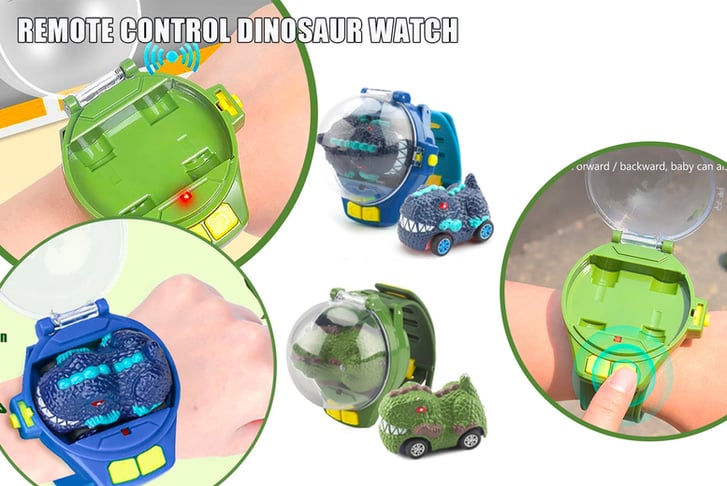 Kids Dinosaur Remote Control Watch Car-1