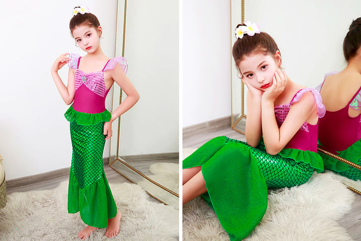 Little-Girls-Mermaid-Costume-Dress-1