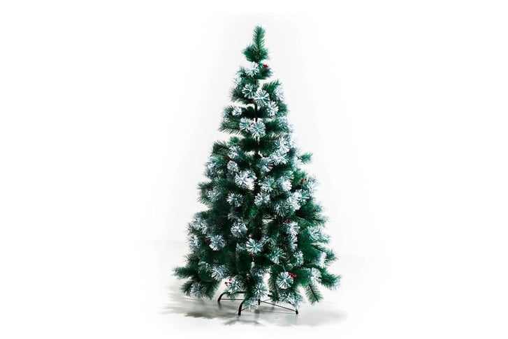 Indoor-Christmas-Tree-Artificial-Berry-Xmas-Decoration-with-Metal-Stand-and-184-Tips-(5FT(150CM))-2