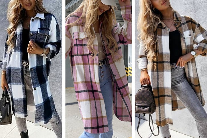 Plaid coats best sale