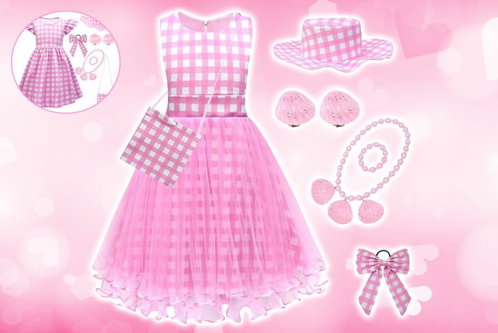 Barbie-Inspired-7-Piece-Pink-Cheque-Costume-1