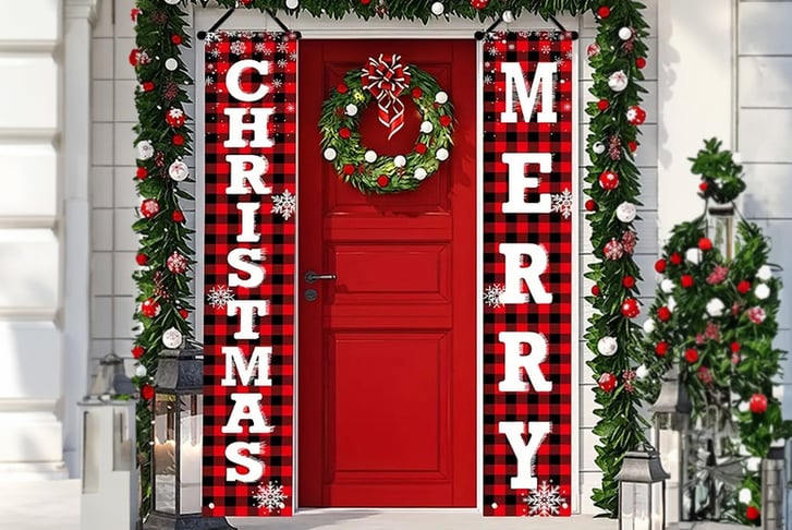 Christmas-Decorations-Outdoor-Yard-Front-Porch-Sign-Set-Door-Banner-1