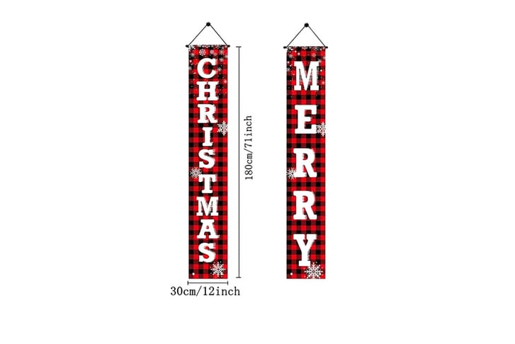 Christmas-Decorations-Outdoor-Yard-Front-Porch-Sign-Set-Door-Banner-5