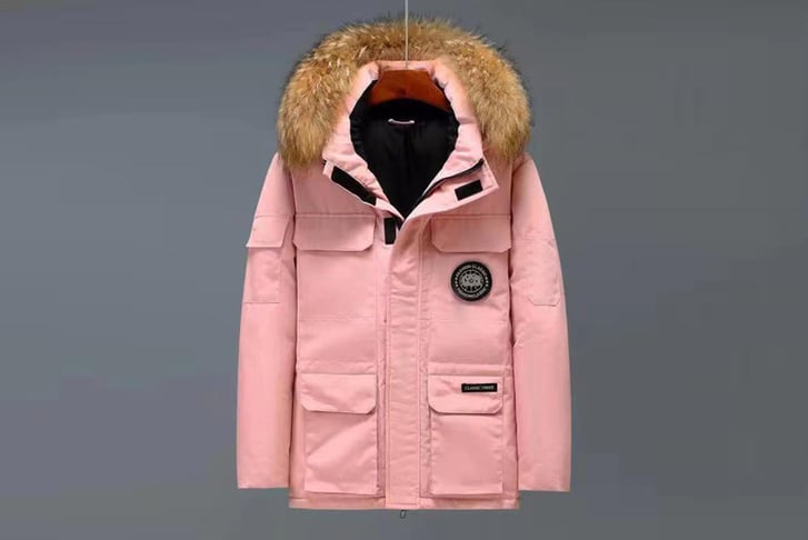 Canada goose pink parka best sale