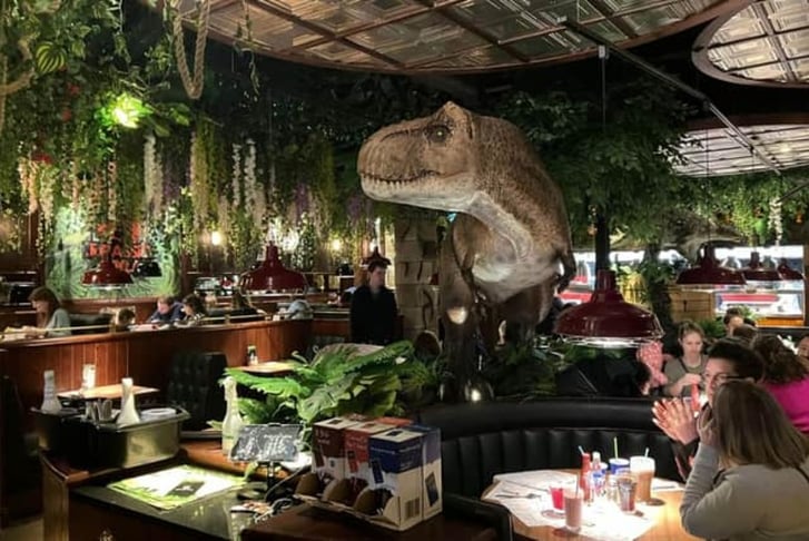 Jurassic Grill Dinosaur Themed Family Dining: 2 Courses & Drinks for 2, 3, 4 or 5