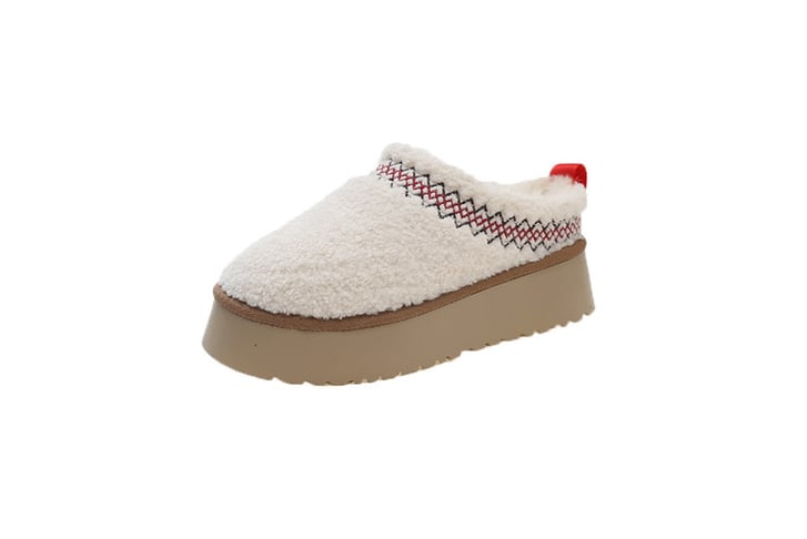 Ugg Inspired Tazz Braid Platform Women's Slippers Deal - Wowcher