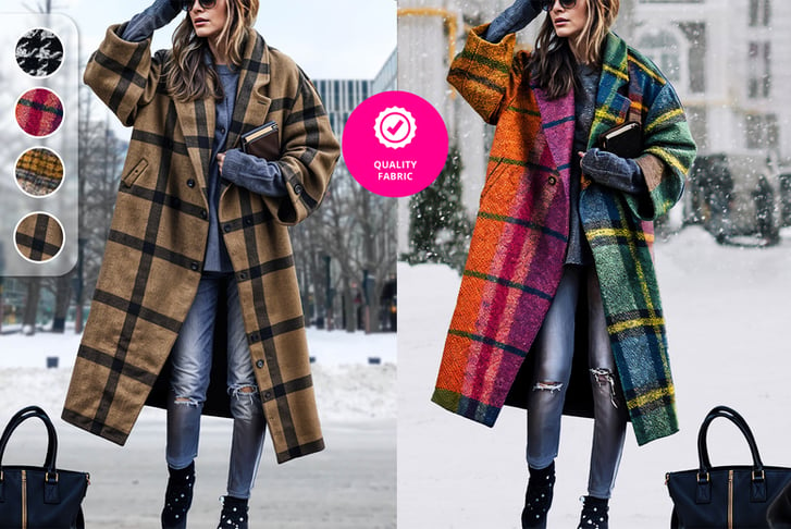 Plaid coats on sale