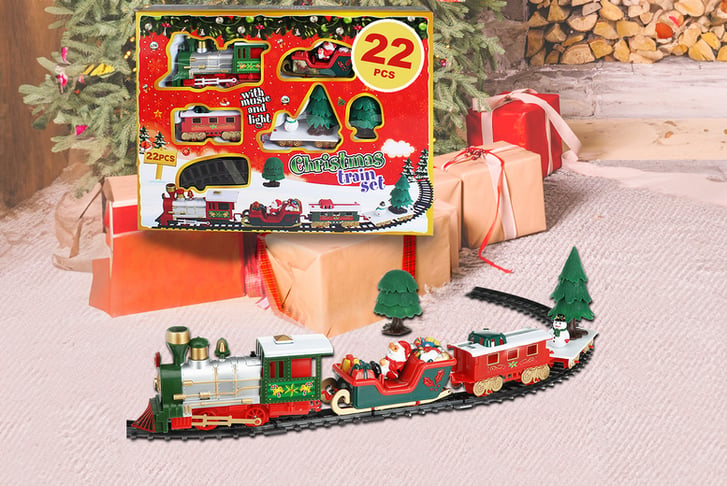 Christmas train cheap track set