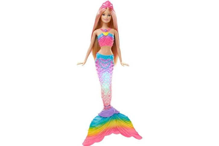 Barbie rainbow lights mermaid doll online