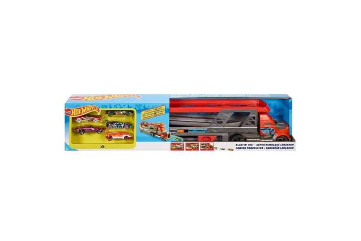 Hot Wheels Blastin' Rig including 5 Cars - Wowcher