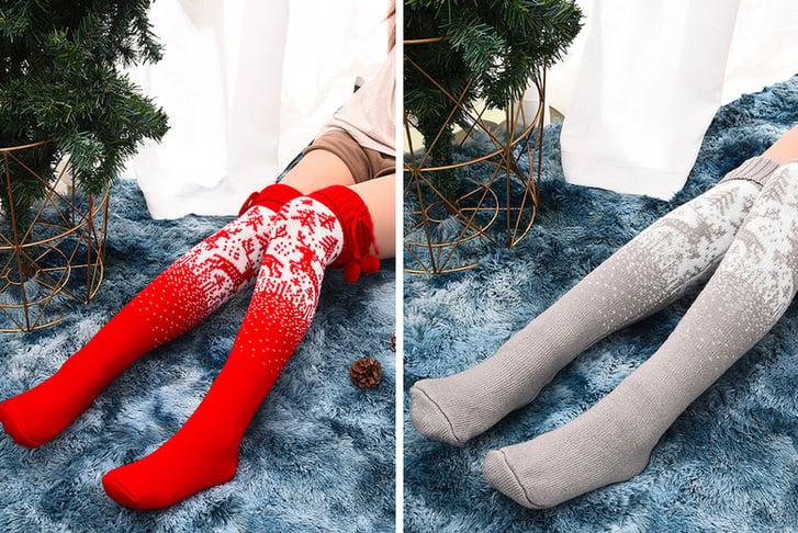 Long-Christmas-Knitted-Socks-Leg-Warmers-1