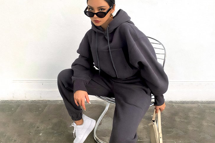 Women's Tracksuit Set with Hoodie and Bottoms Offer - LivingSocial