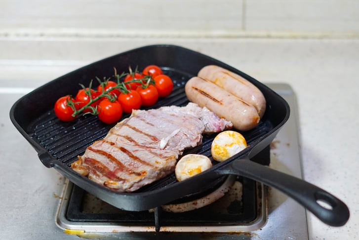 Cast-Iron-Griddle-Pan-Non-Stick-Square-Frying-Grill-Fry-Skillet-Kitchen-Cookware-24-hour-next-day-option-4