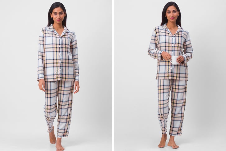 Women's-Cotton-Supersoft-Checkered-Pajama-Set-1