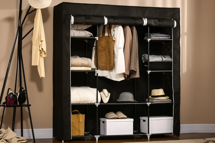 Fabric-Wardrobe,-Portable-Wardrobe-with-10-Shelves-1
