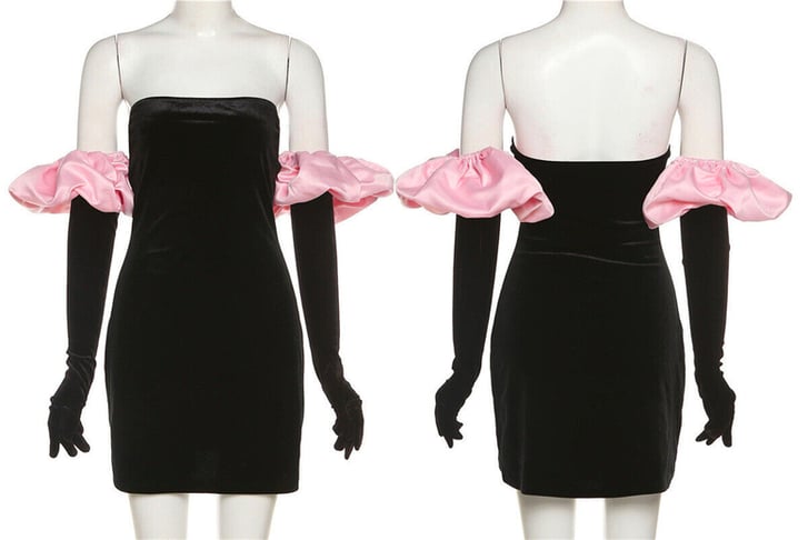 Women’s-Fashion-Puff-Sleeve-Bodycon-Dress-2