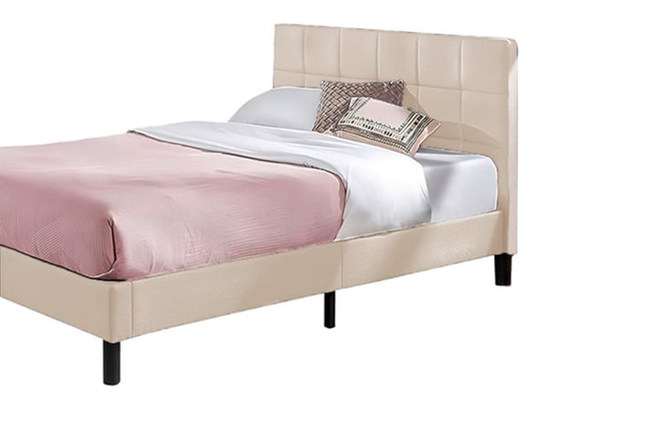 NEW Batch 3 - MTO - Bedframe with Upholstered Square Design Headboard 2