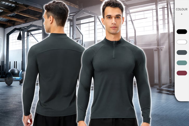 Men-Gym-Tops-Solid-Color-Compression-Shirt-1