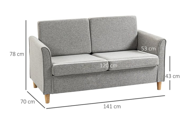 HOMCOM-Compact-Loveseat-Sofa-8