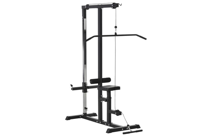 Exercise-Pulley-Machine-Power-Tower-with-Adjustable-Seat-Cable-Positions-2