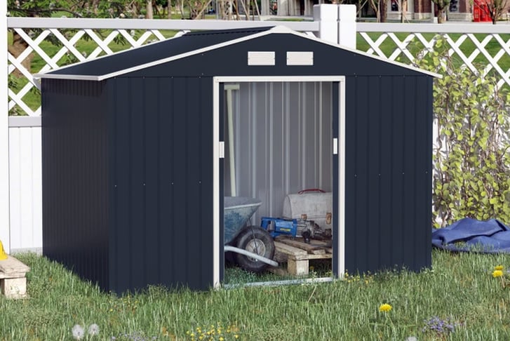 9-x-6FT-Metal-Shed-Roofed-Garden-Shed-1