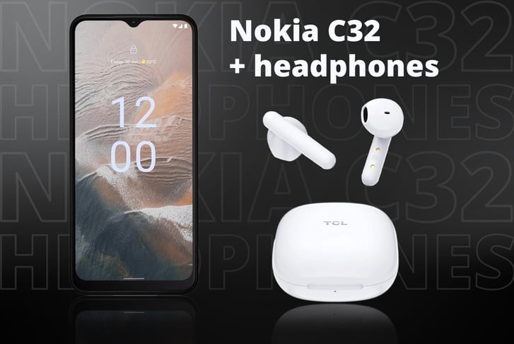 NEW-LEAD-Nokia-C32-+-headphones