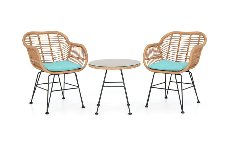 Three-piece Patio Rattan Set Deal - Wowcher