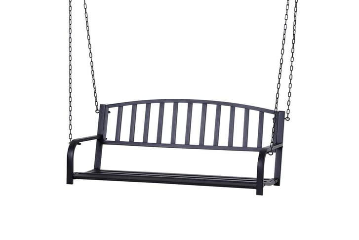 32160790-Metal-2-Seater-Outdoor-Swing-Chair-Black-2