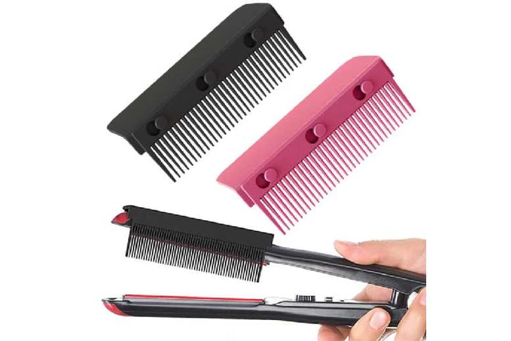 Flat iron with comb attachment sale