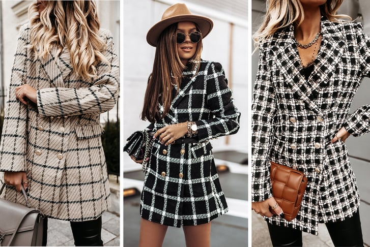 Women-Winter-and-Autumn-Plaid-Casual-Coats-1